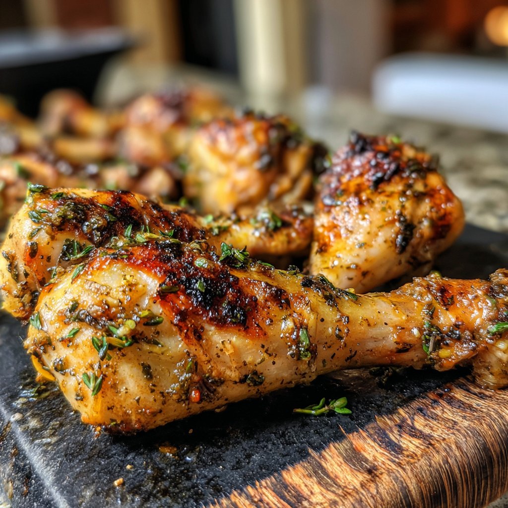 Lemon Thyme Roasted Chicken Drumsticks