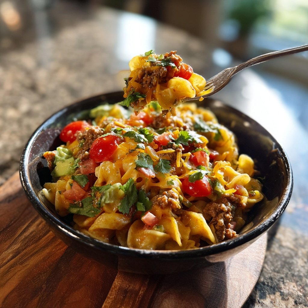 Vibrant Taco Pasta Bowl