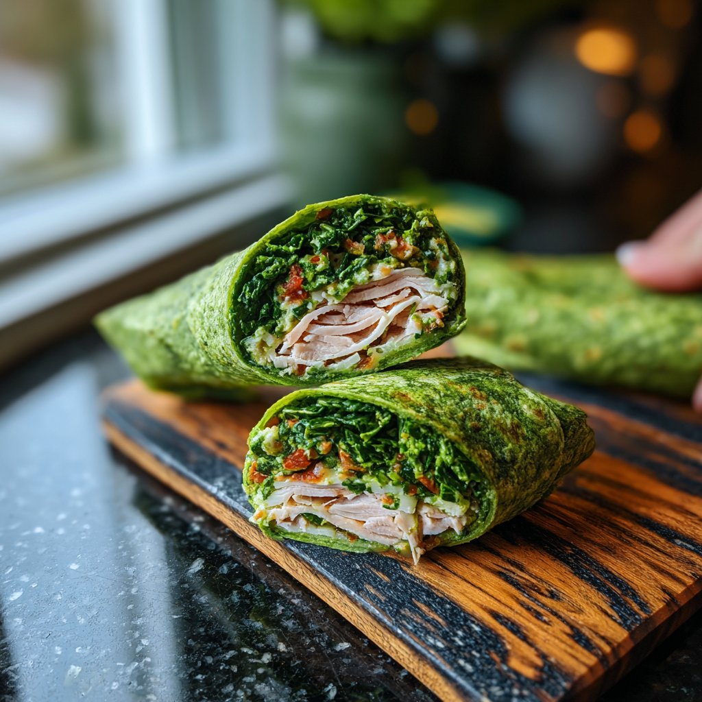 Cilantro Lime Turkey Wraps