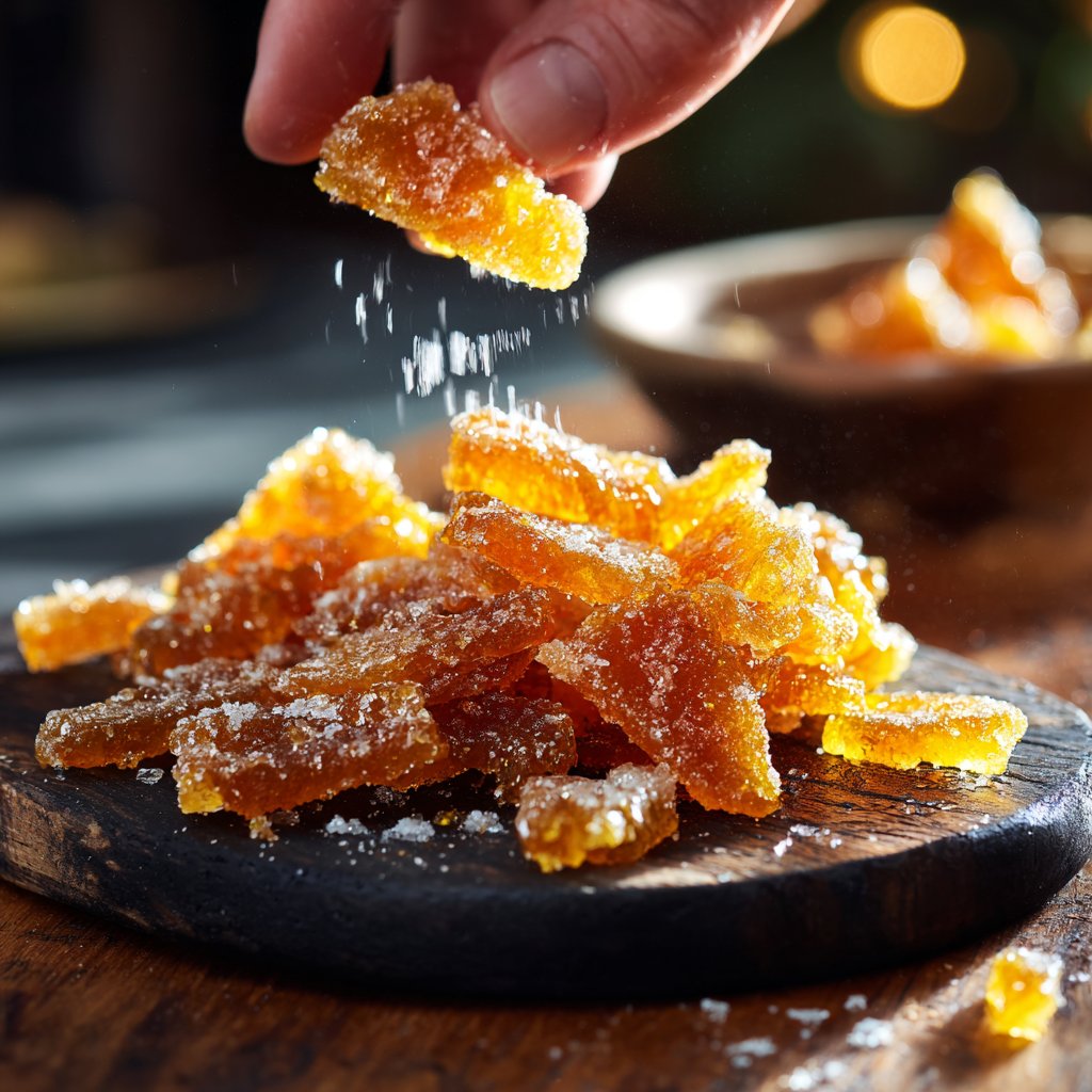Candied Orange Peel Bites