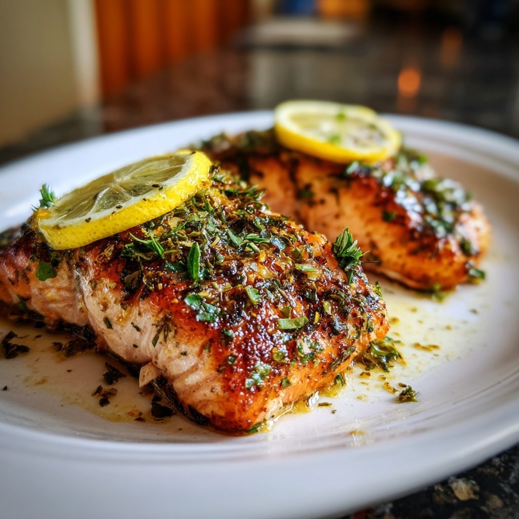 Oven-Baked Salmon with Lemon Rind