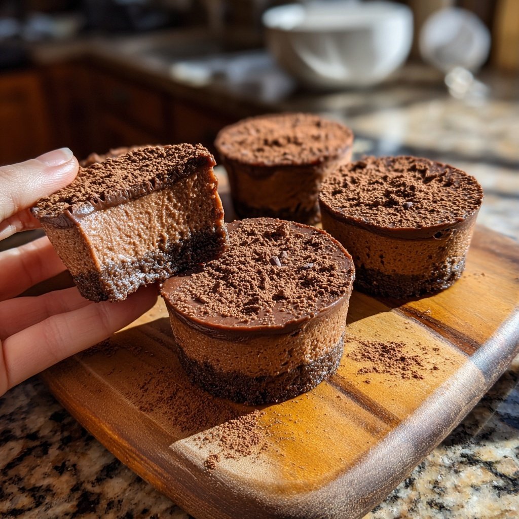 Rich Chocolate Cheesecake Bites