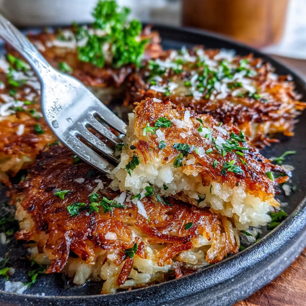 Dandelion Greens and Potato Hash Brown
