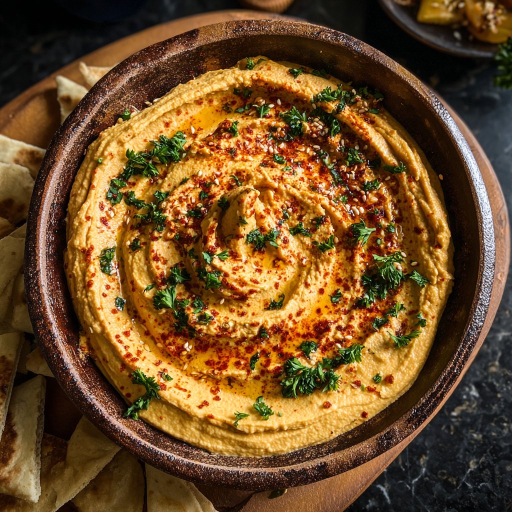 Spicy Tahini Hummus Dip