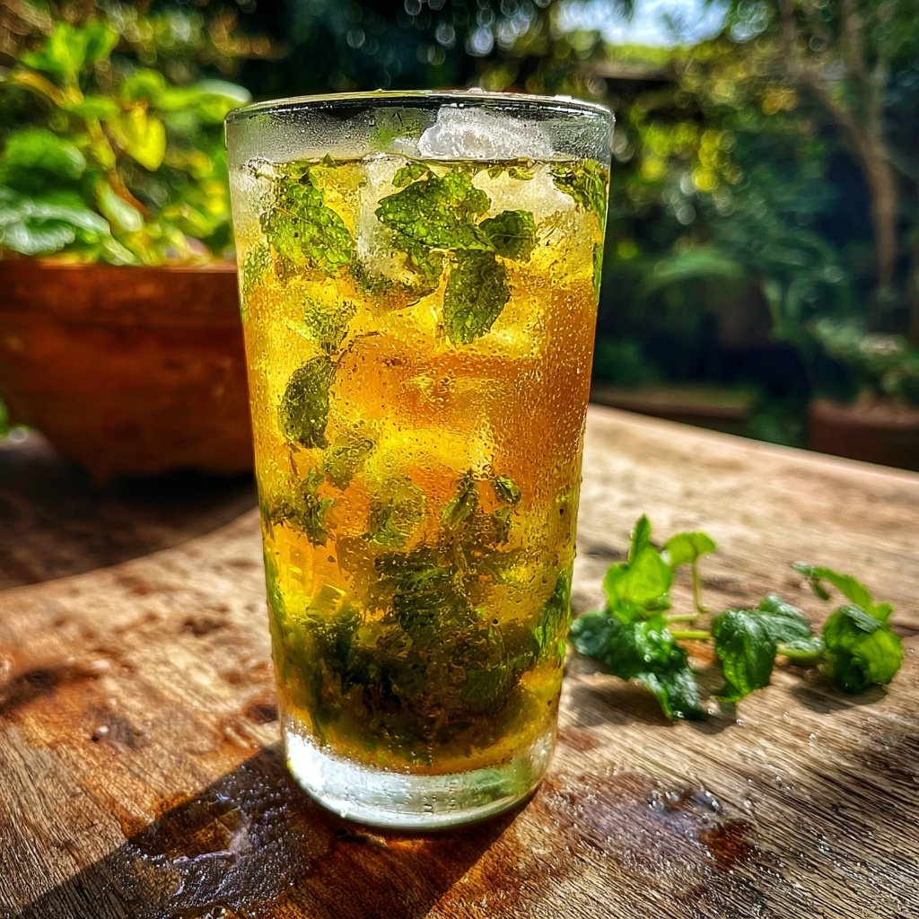 Iced Dandelion Mint Tea