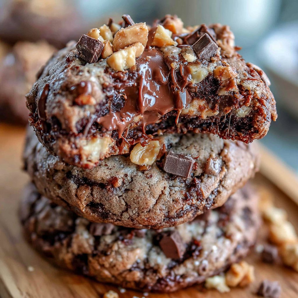 Chunky Peanut Butter Brownie Cookies