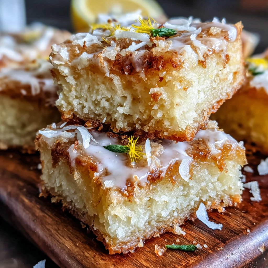Sunny Dandelion Lemon Bars